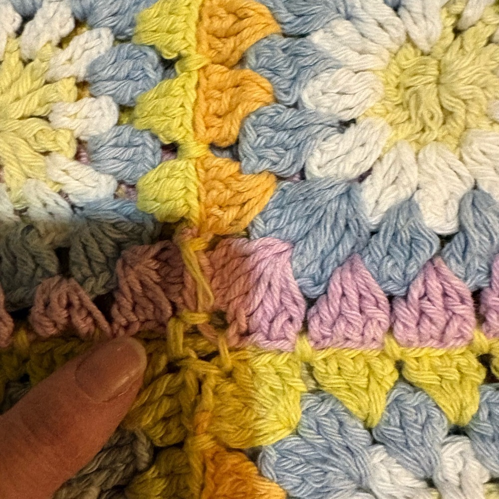 Alemais Patchwork Granny Squares Crochet Midi Dress - Picture 13 of 16
